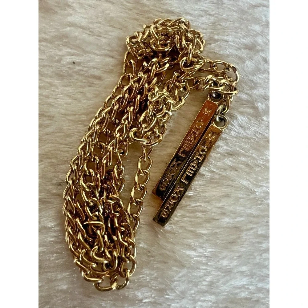 Michael Kors Necklace MK Gold Curb Link 30
